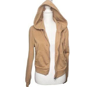 Hippie Rose Jr Full zip Hoodie jacket Brown Size XL